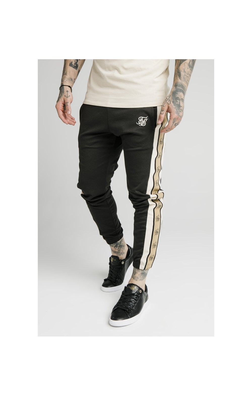 Load image into Gallery viewer, SikSilk Premium Tape Track Pant - Anthracite