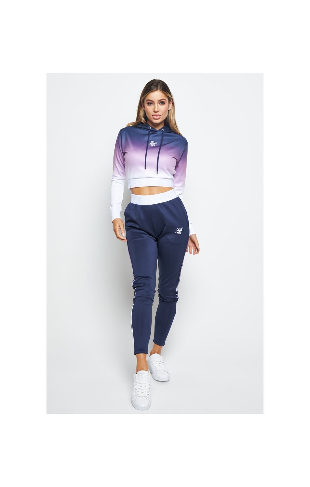 Load image into Gallery viewer, SikSilk Violet Fade Track Pants - Navy (5)