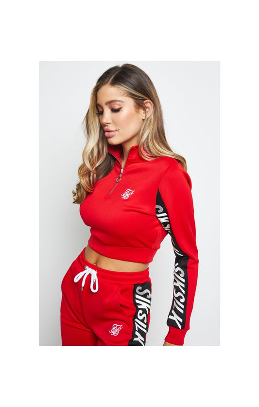 SikSilk Chaser Track Top - Red