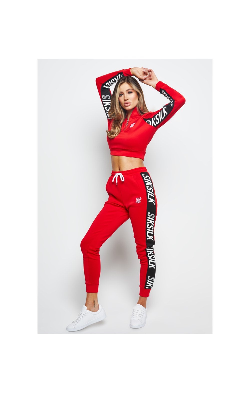 Load image into Gallery viewer, SikSilk Chaser Track Top - Red (4)