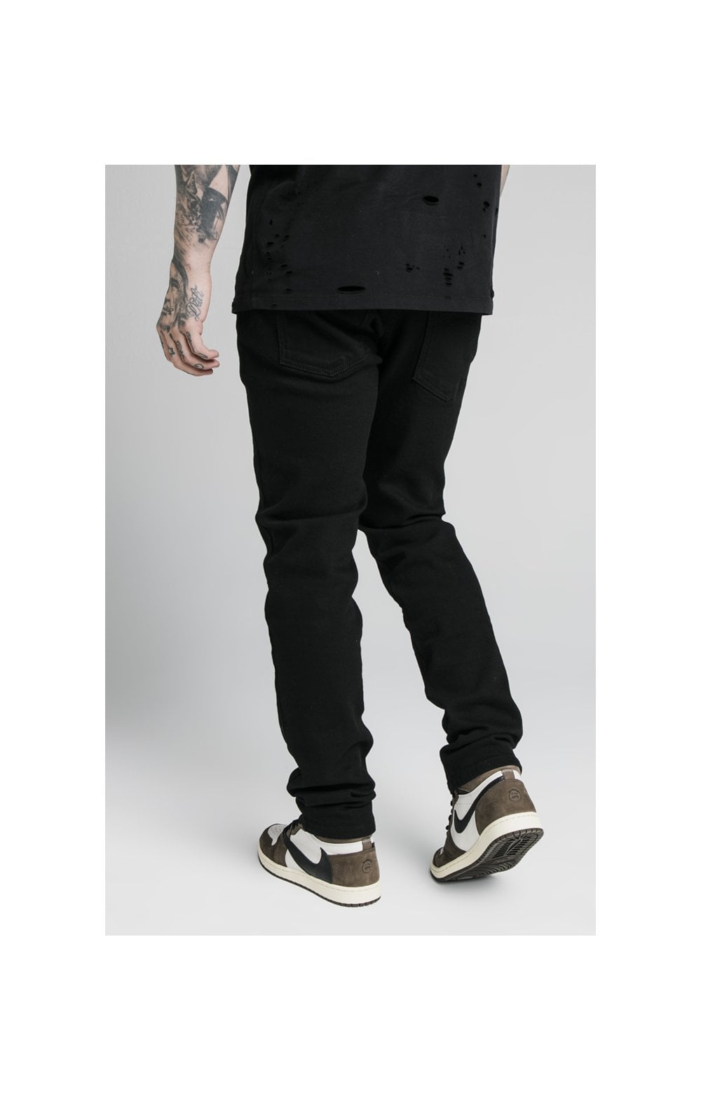 Load image into Gallery viewer, SikSilk Raw Loose Fit Jeans - Black (1)