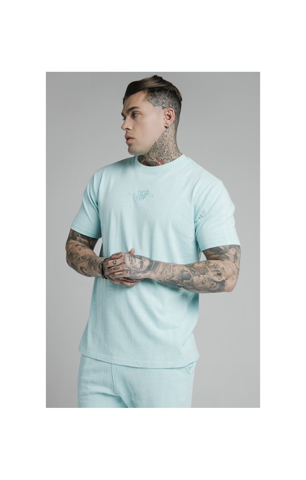 Load image into Gallery viewer, SikSilk S/S Standard Fit Tee - Blue (1)