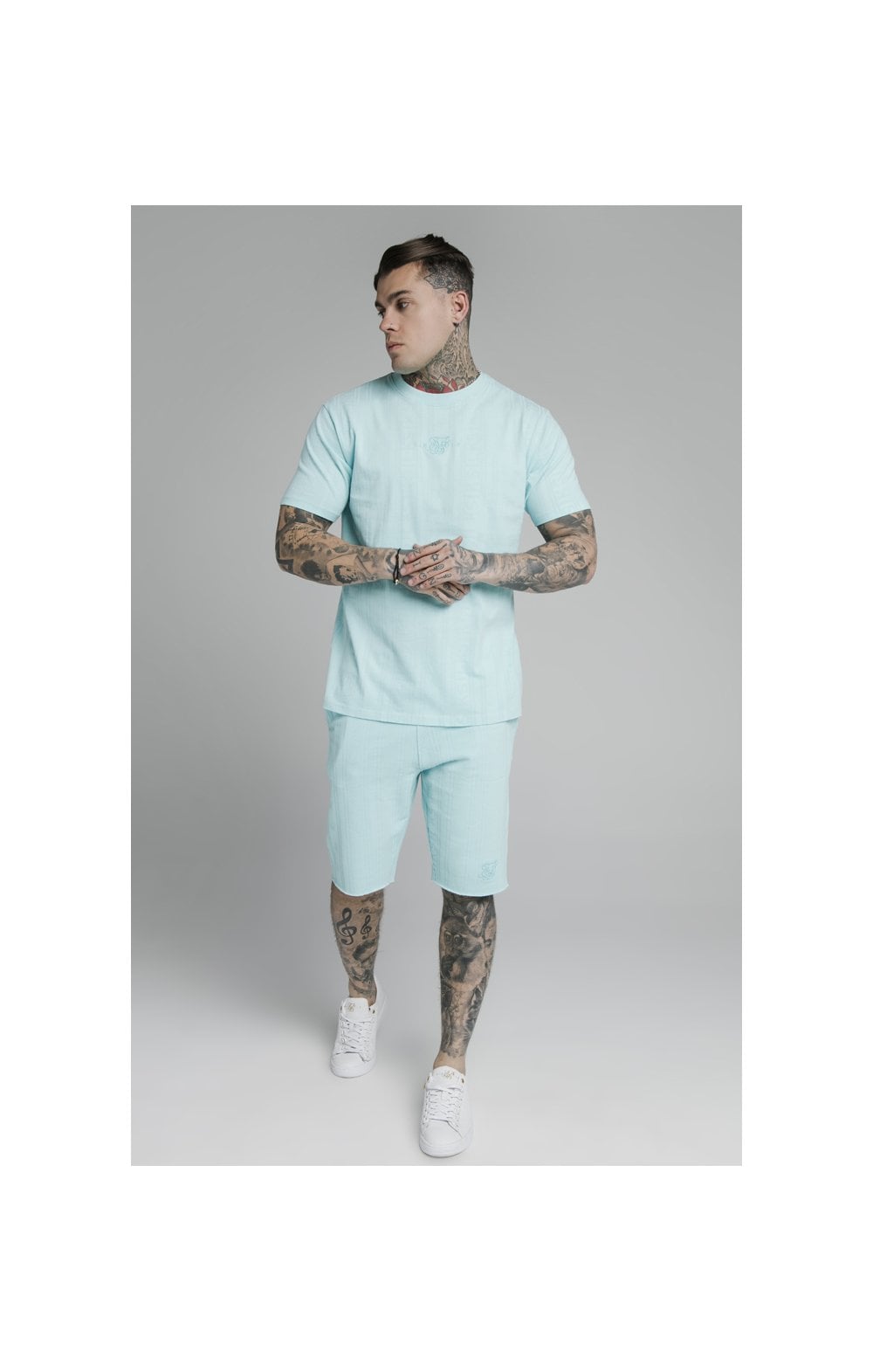 Load image into Gallery viewer, SikSilk S/S Standard Fit Tee - Blue (4)