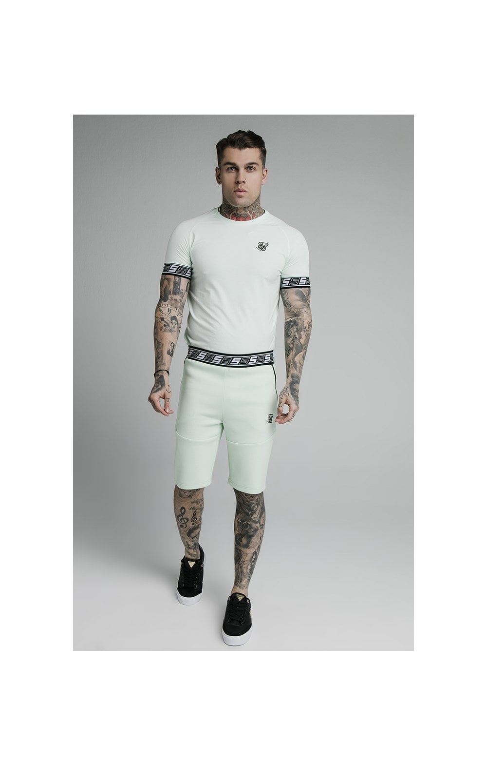 Load image into Gallery viewer, SikSilk S/S Exhibit Tech Tee - Aqua Teal (3)