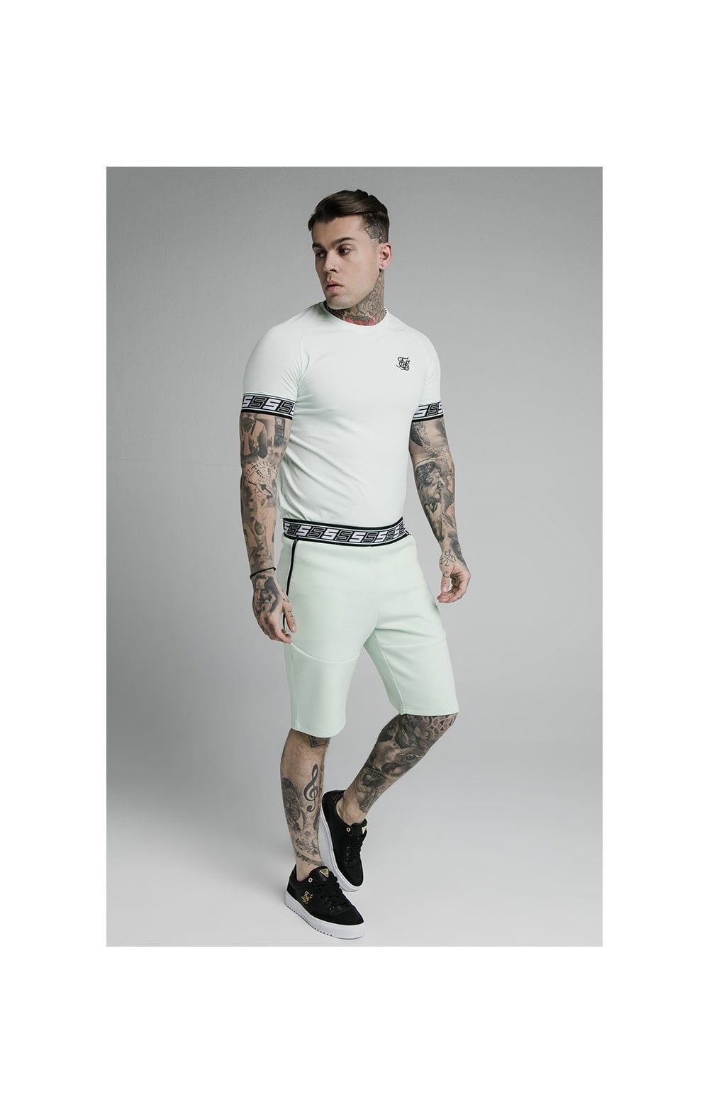 Load image into Gallery viewer, SikSilk S/S Exhibit Tech Tee - Aqua Teal (5)