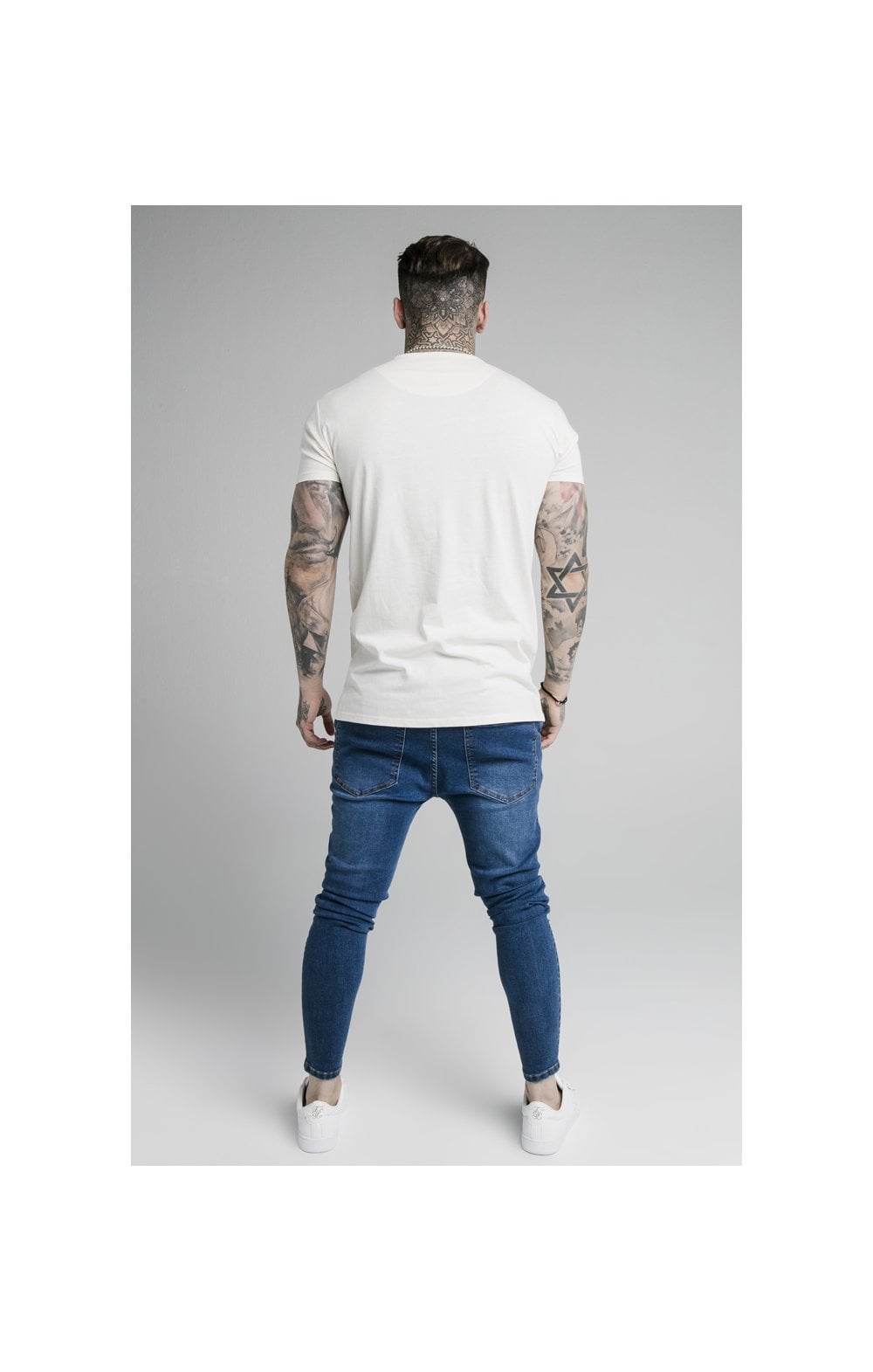 Load image into Gallery viewer, SikSilk S/S Fade Rhine Stone Box Tee - Off White (5)