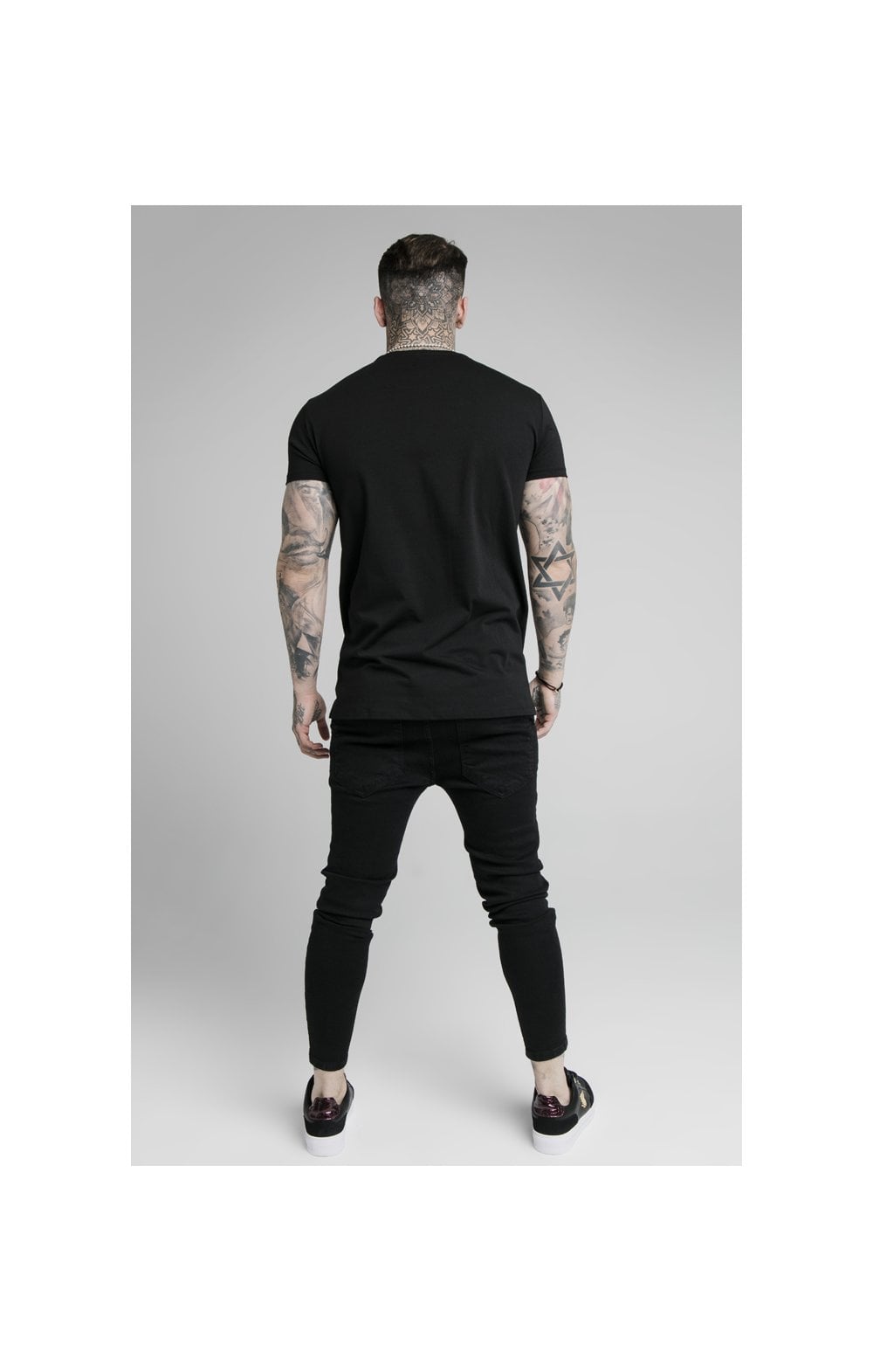 Load image into Gallery viewer, SikSilk S/S Prestige Transfer Tee - Iridescent Black (2)