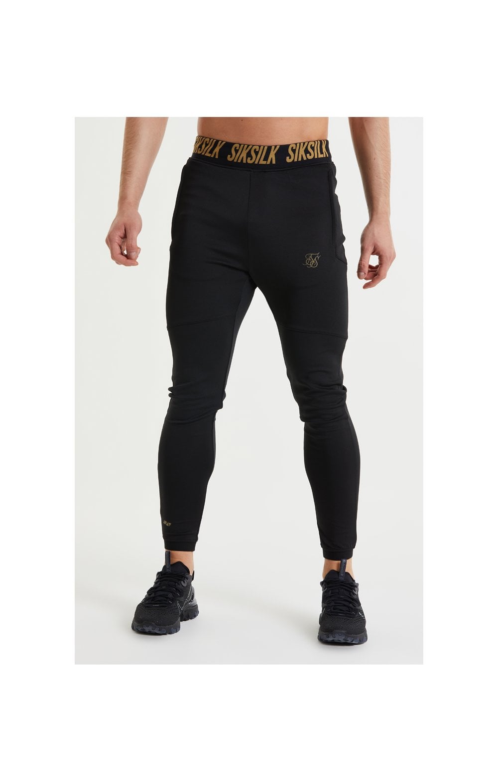Load image into Gallery viewer, SikSilk Performance Agility Pants - Black &amp; Gold
