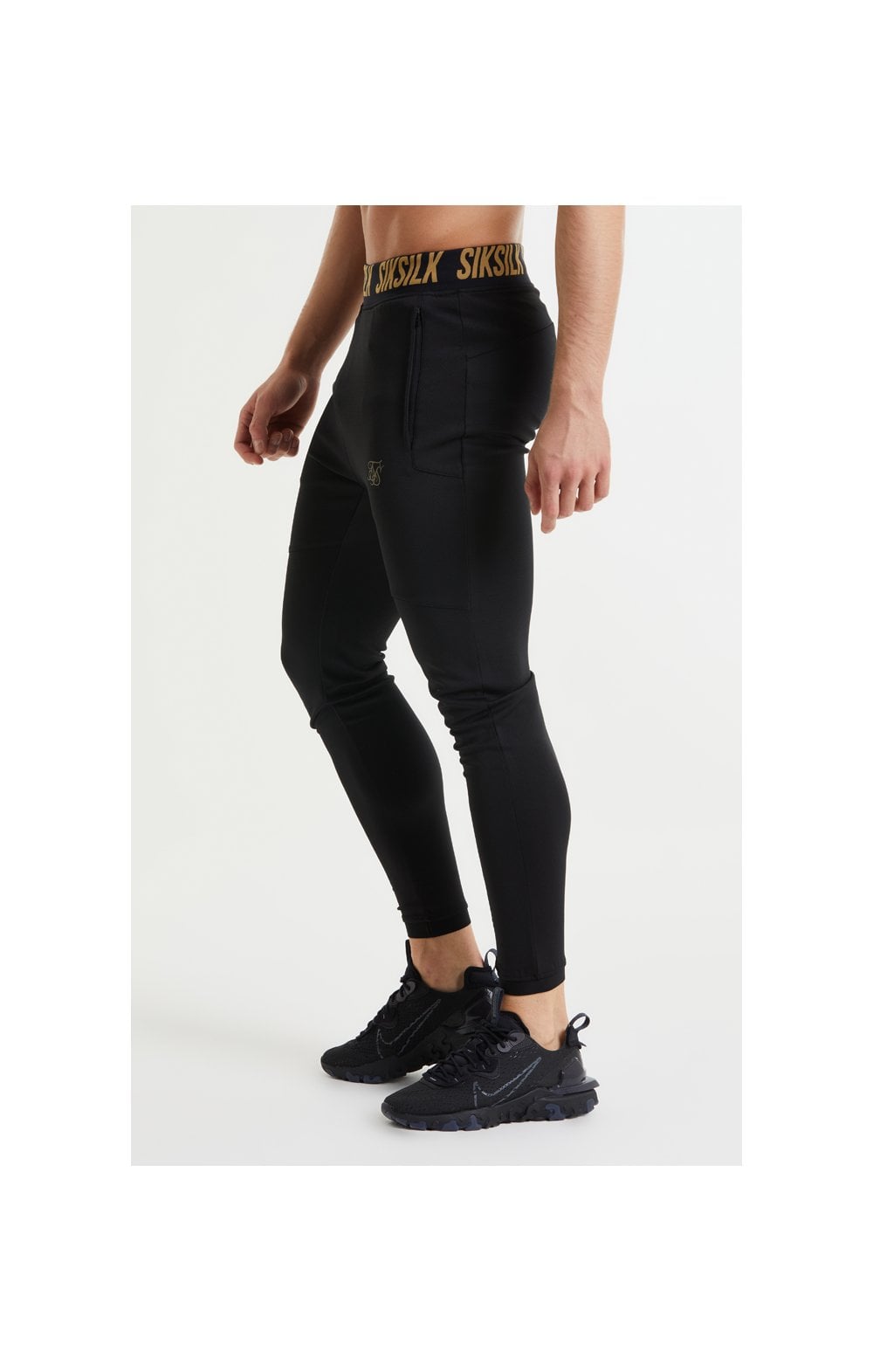 Load image into Gallery viewer, SikSilk Performance Agility Pants - Black &amp; Gold (3)