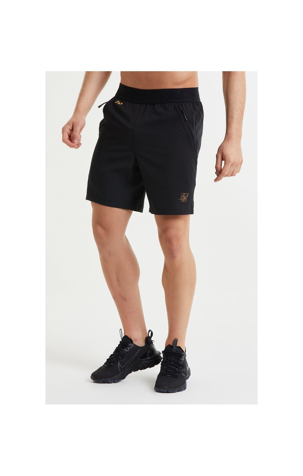 Load image into Gallery viewer, SikSilk Pressure Woven Long Shorts - Black