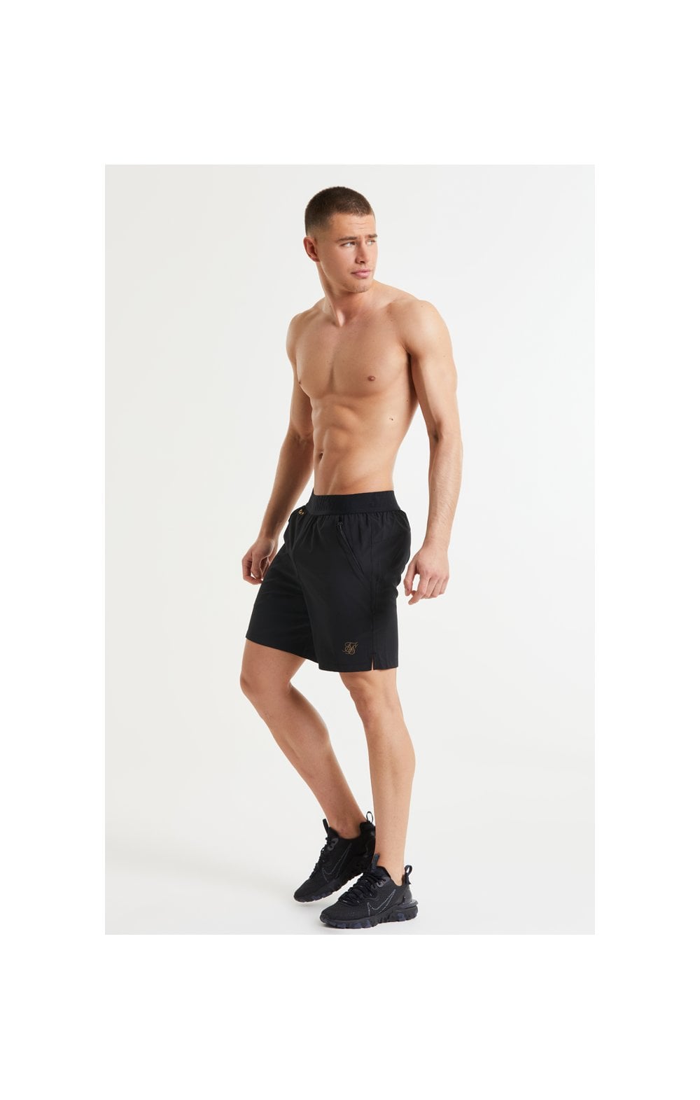 Load image into Gallery viewer, SikSilk Pressure Woven Long Shorts - Black (5)