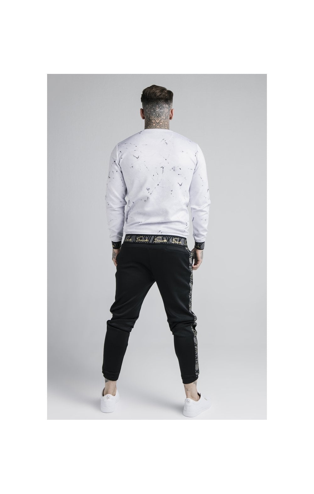Load image into Gallery viewer, Siksilk Marble Crew Sweat - Grey &amp; White (4)