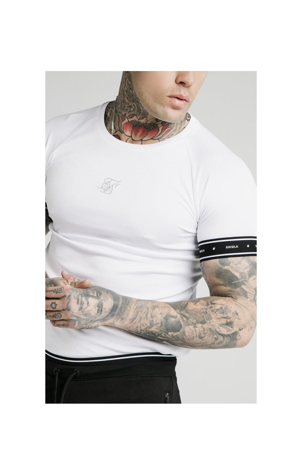 Load image into Gallery viewer, SikSilk Active Tech Tee - White (1)