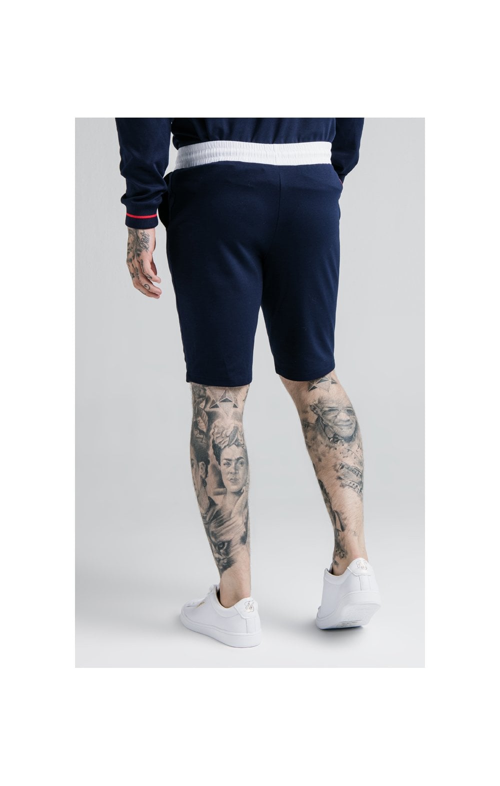 Load image into Gallery viewer, SikSilk Retro Sport Shorts - Navy (2)