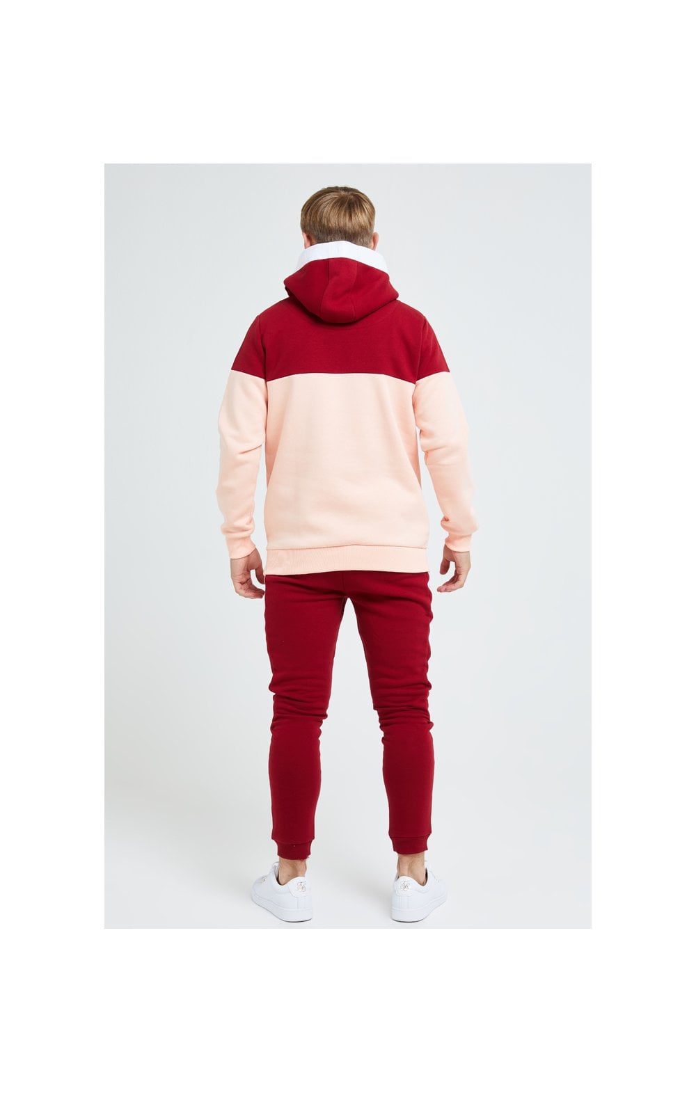 Load image into Gallery viewer, Illusive London Divergence Overhead Hoodie - Red &amp; Pink (6)