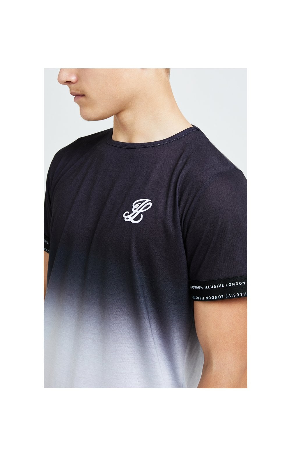 Load image into Gallery viewer, Illusive London Apex Fade Tee - Black &amp; Grey (2)