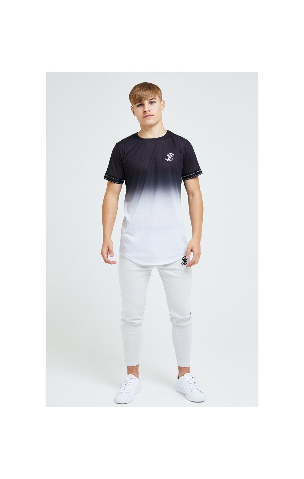 Load image into Gallery viewer, Illusive London Apex Fade Tee - Black &amp; Grey (4)