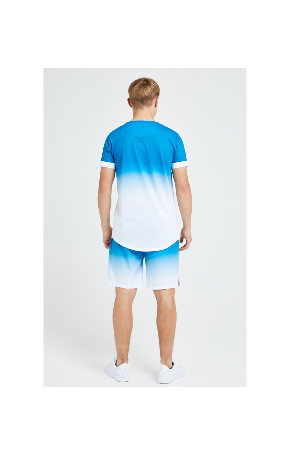 Load image into Gallery viewer, Illusive London Elevate Tech Tee - Blue &amp; White (3)