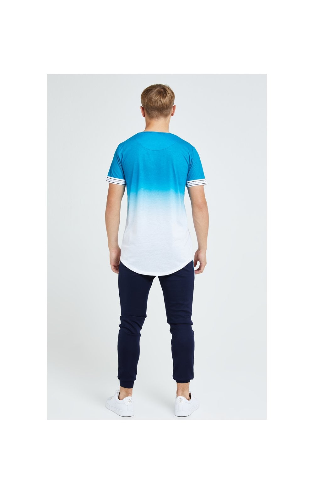 Load image into Gallery viewer, Illusive London Flux Tech Tee - Blue &amp; White (5)