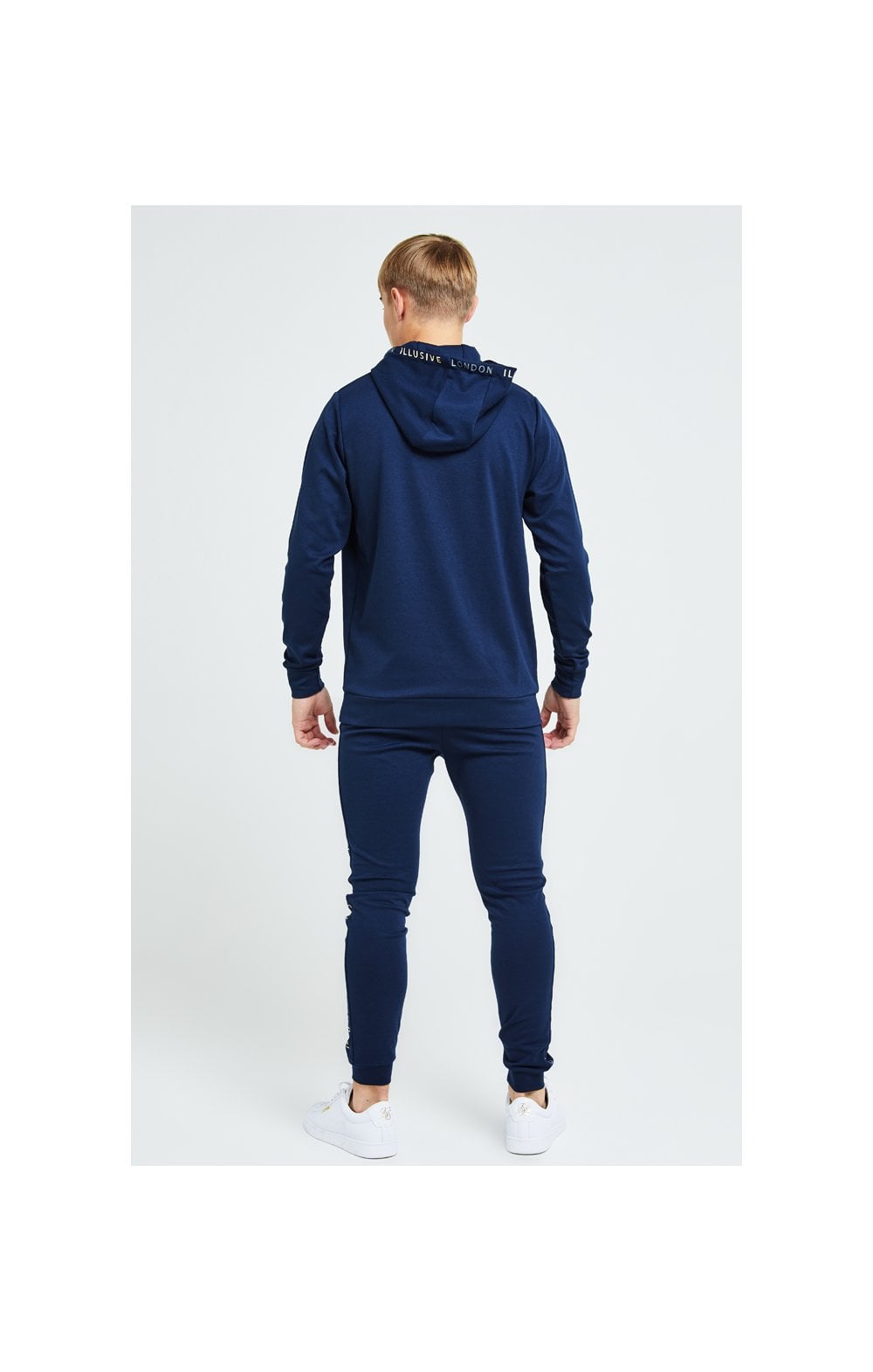 Load image into Gallery viewer, Illusive London Legacy Joggers - Navy &amp; Cream (4)