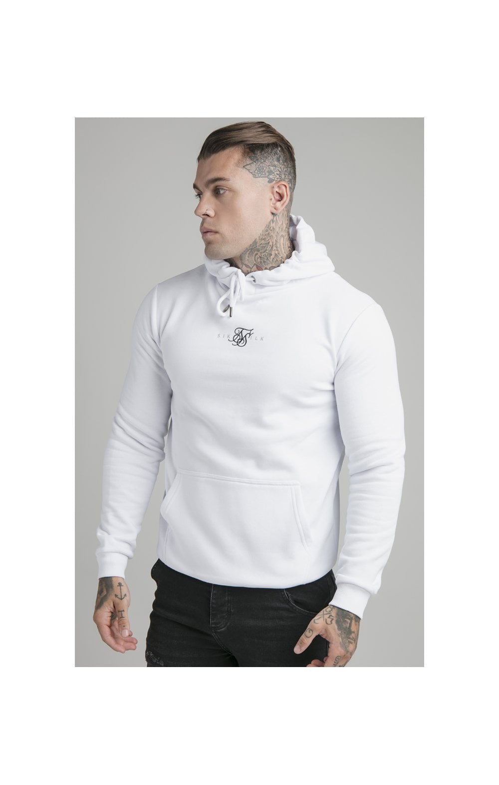 Load image into Gallery viewer, SikSilk Core Overhead Hoodie - White
