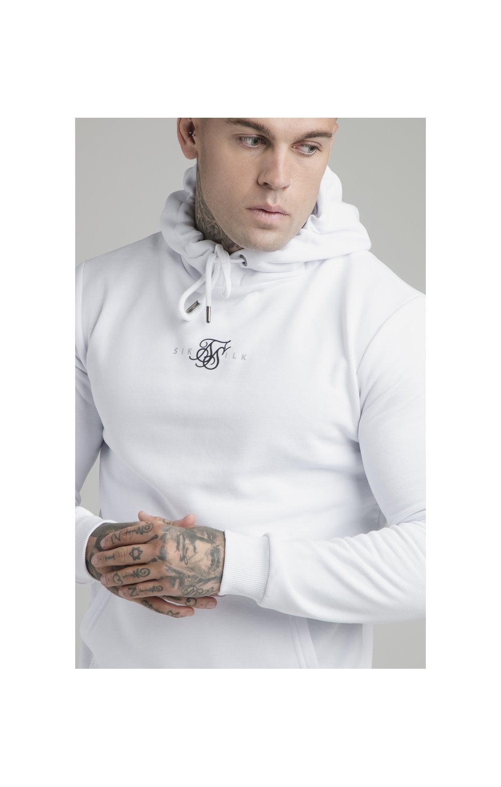 Load image into Gallery viewer, SikSilk Core Overhead Hoodie - White (1)