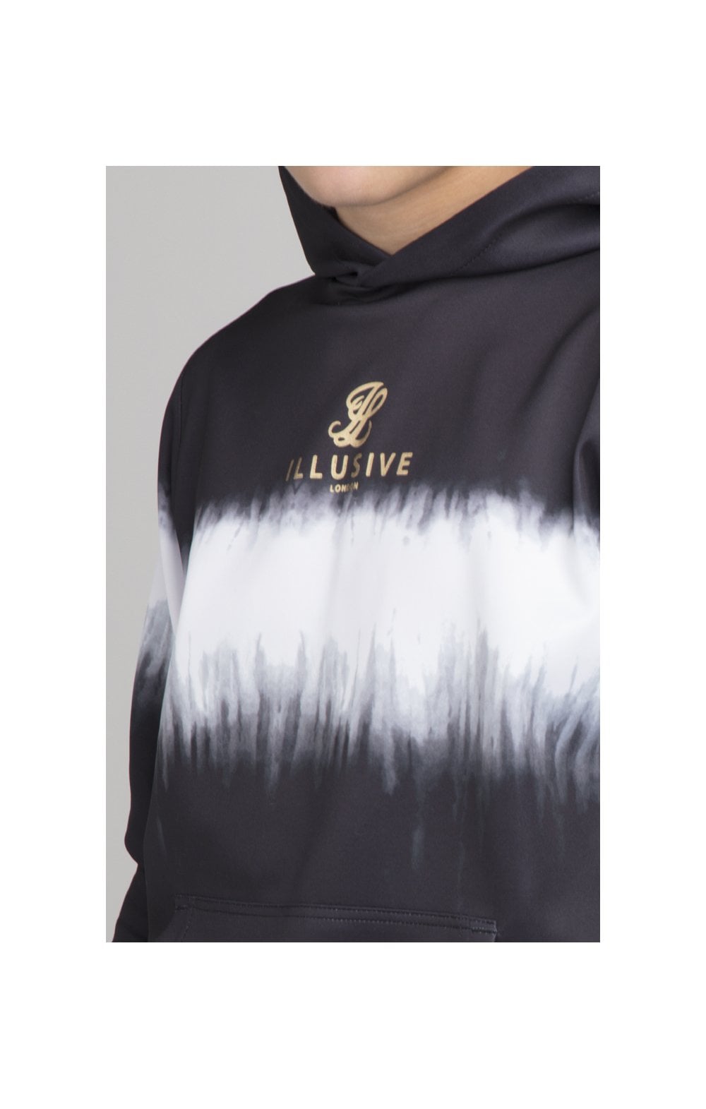 Load image into Gallery viewer, Illusive London Fade Tie Dye Hoodie - Black &amp; White (1)