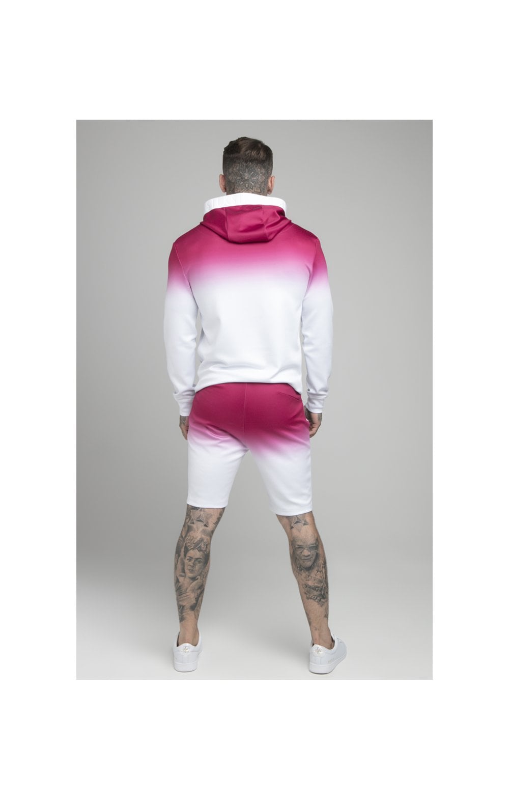 Load image into Gallery viewer, Pink Overhead Tape Fade Hoodie (5)