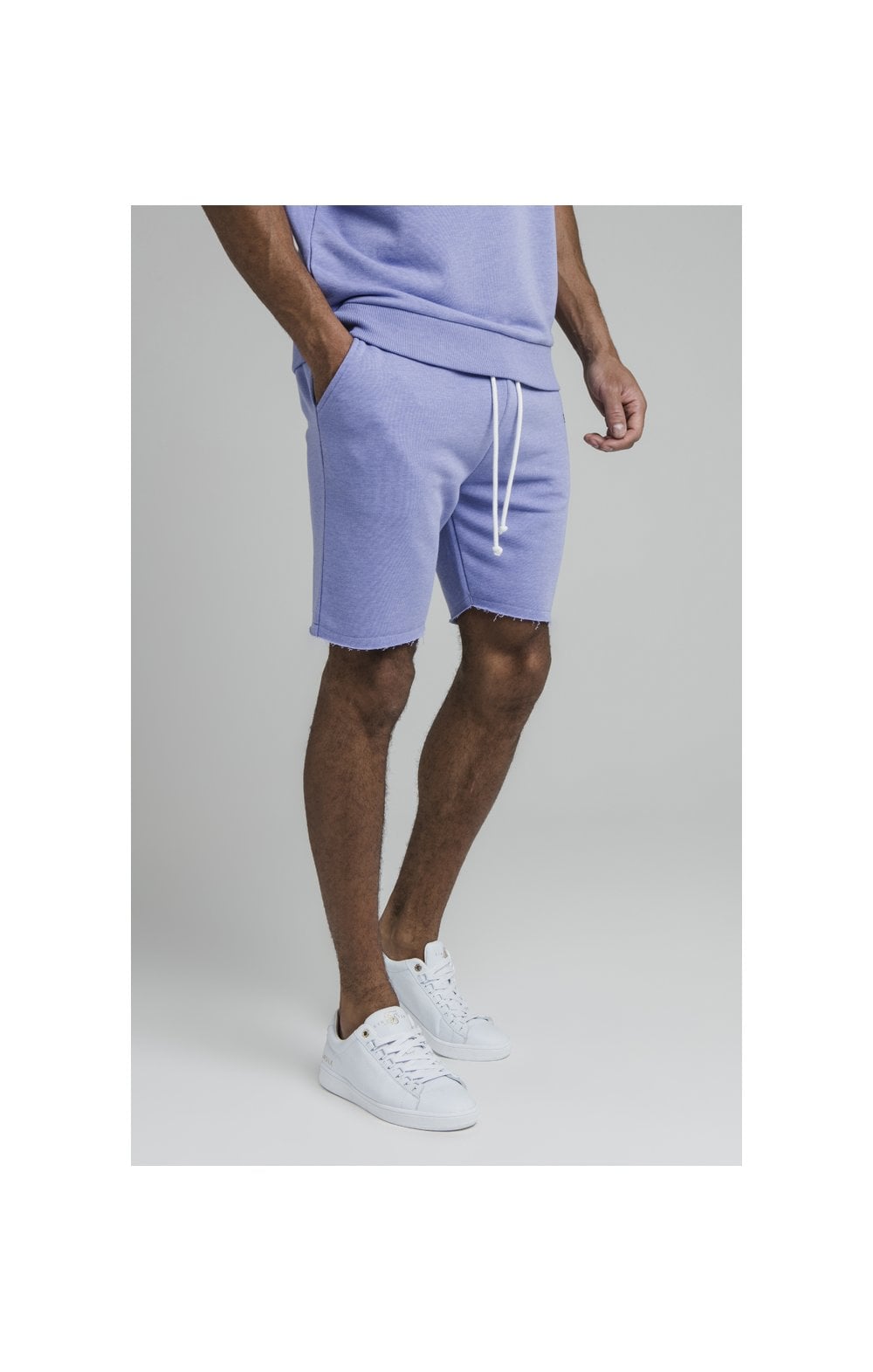 Load image into Gallery viewer, Purple Marl Relaxed Crew Short (1)