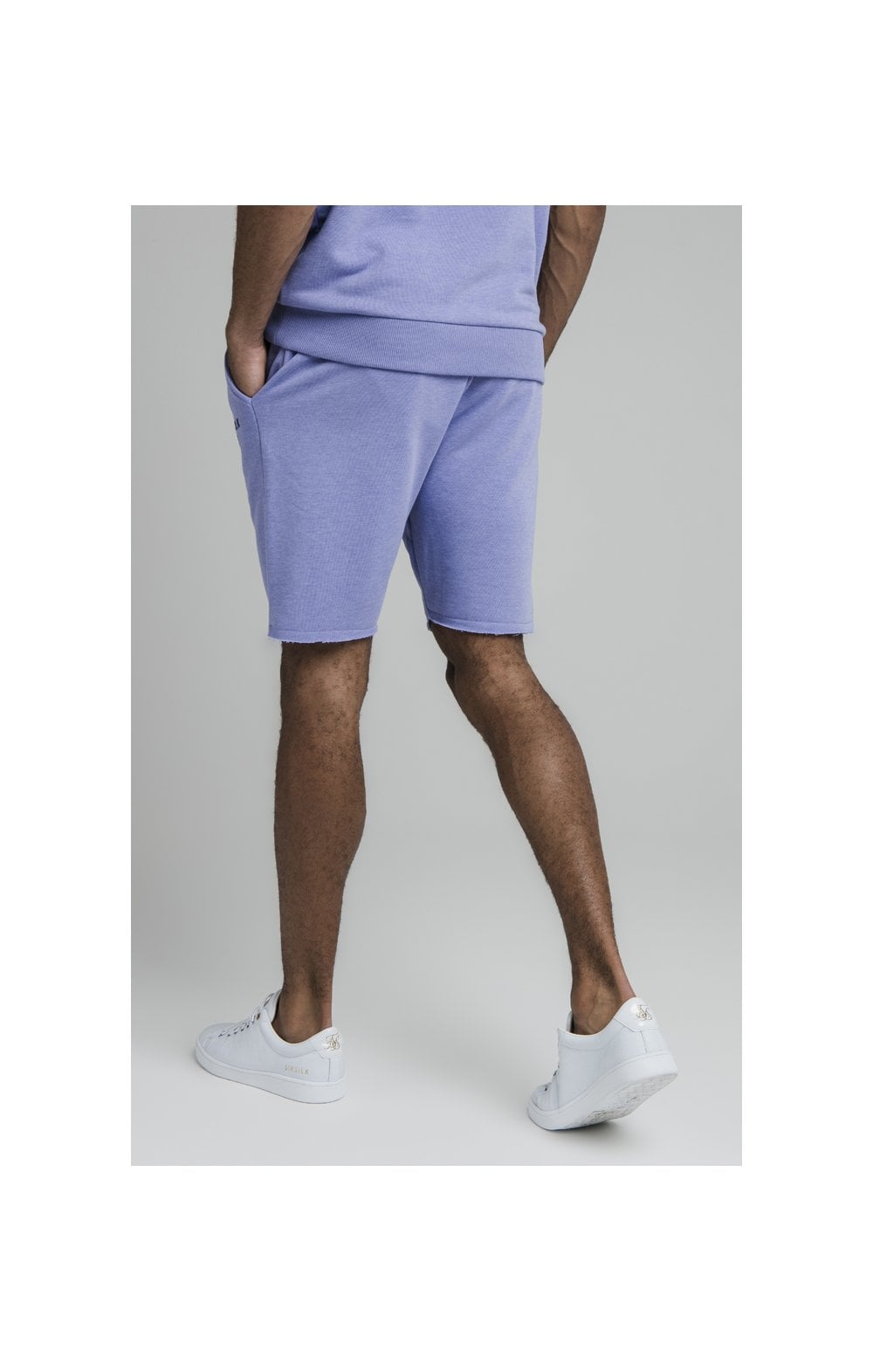 Load image into Gallery viewer, Purple Marl Relaxed Crew Short (4)