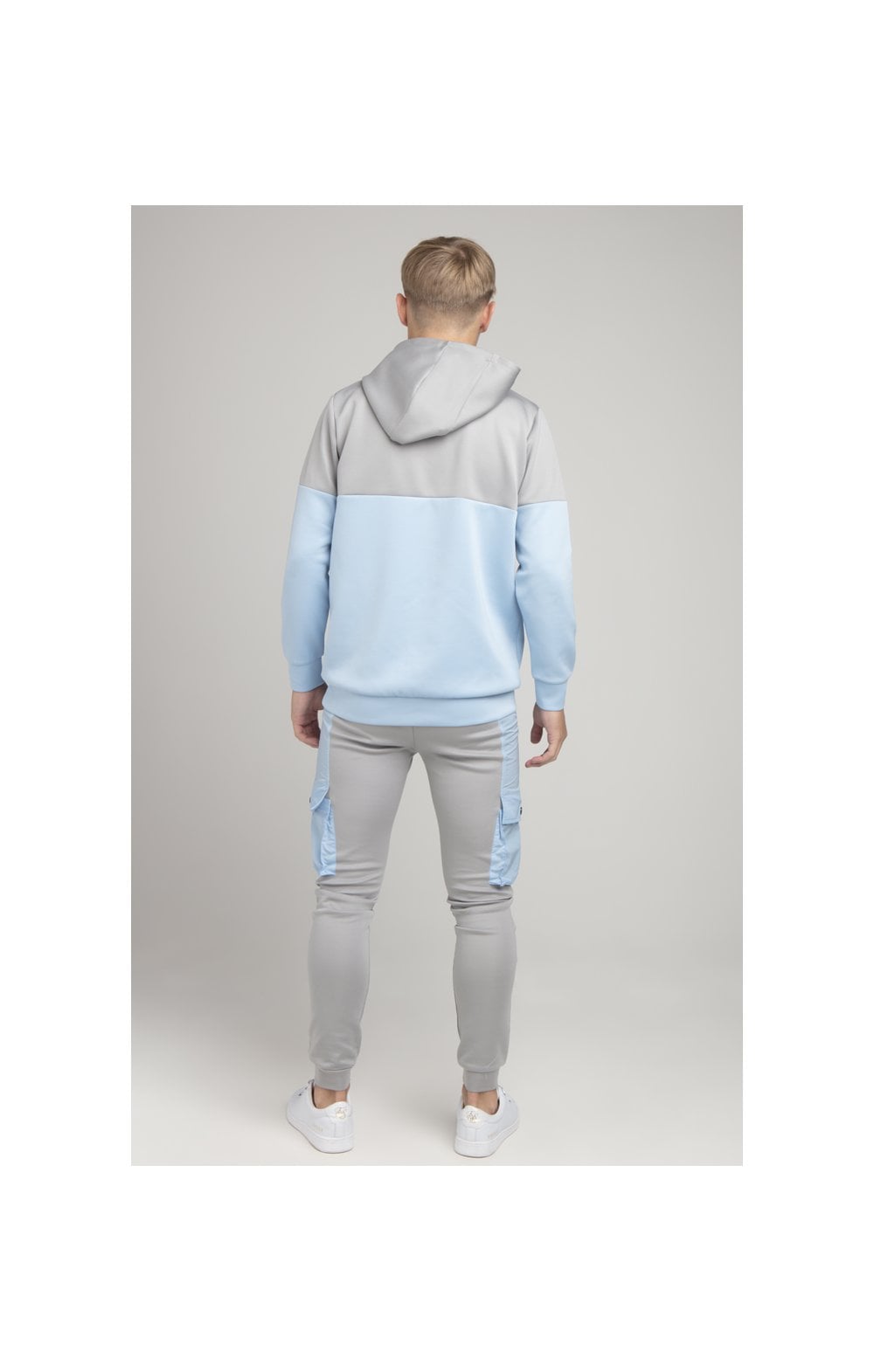 Load image into Gallery viewer, Boys Illusive Grey Cut And Sew Overhead Hoodie (4)