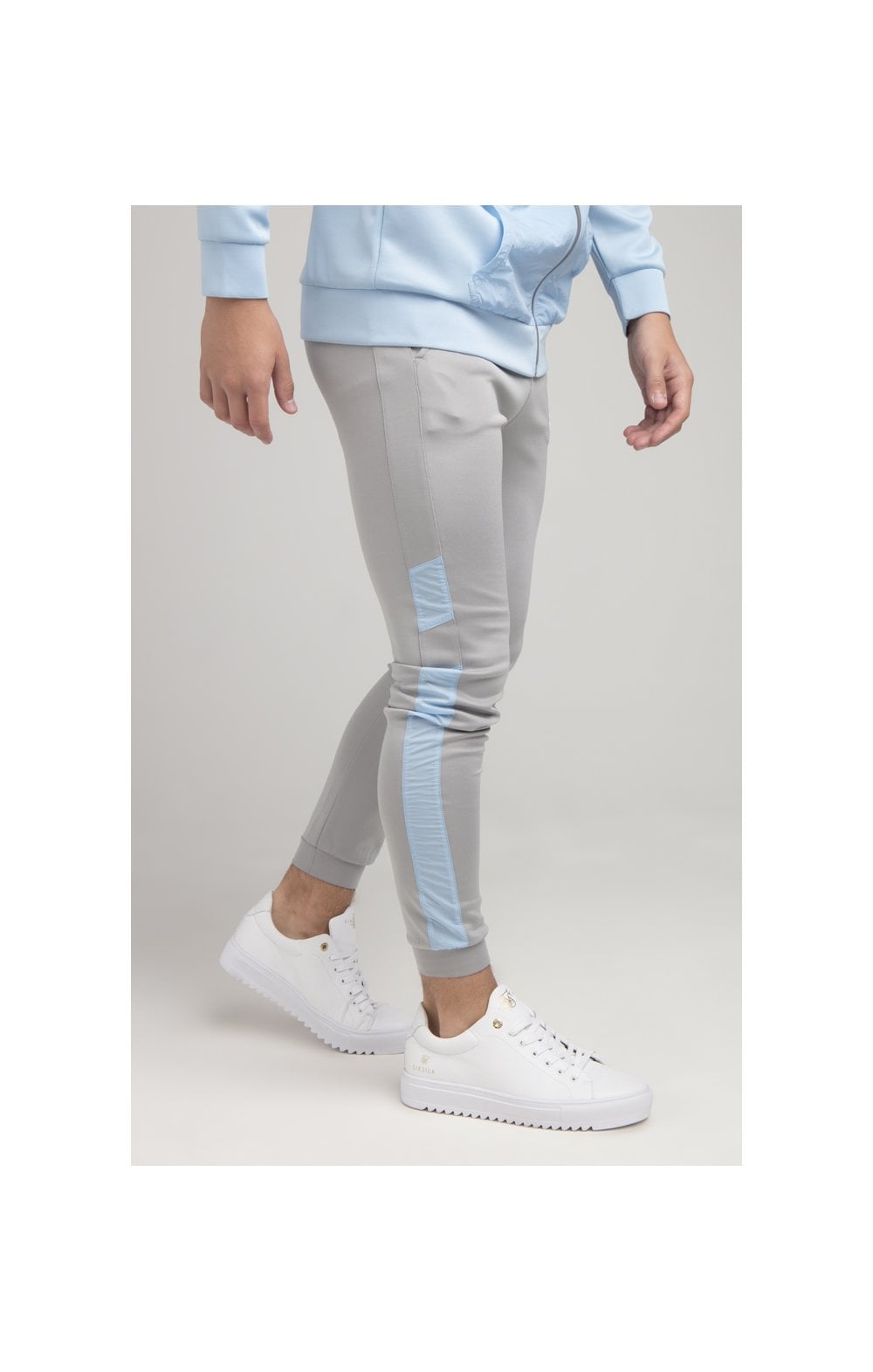 Load image into Gallery viewer, Boys Illusive Grey Panel Jogger (1)