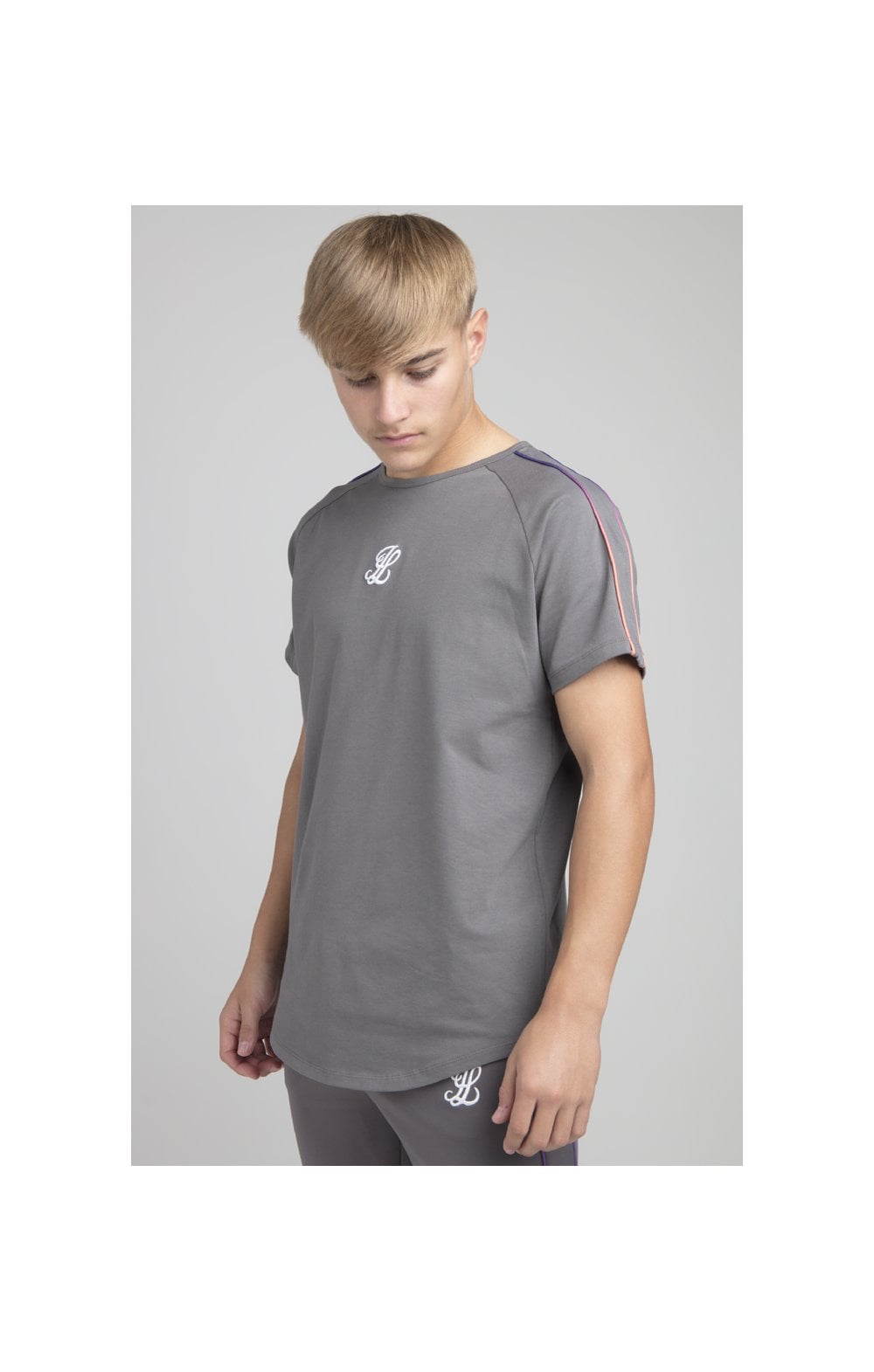 Load image into Gallery viewer, Boys Illusive Grey Raglan T-Shirt