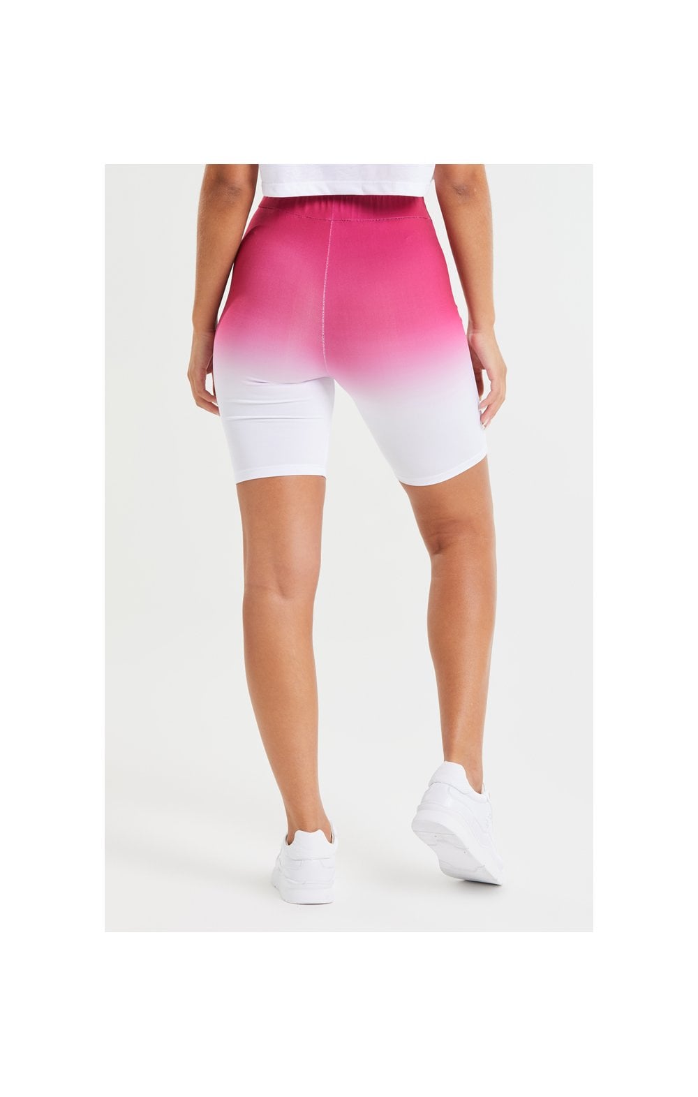 Load image into Gallery viewer, SikSilk Fade Cycle Short - Pink &amp; White (3)