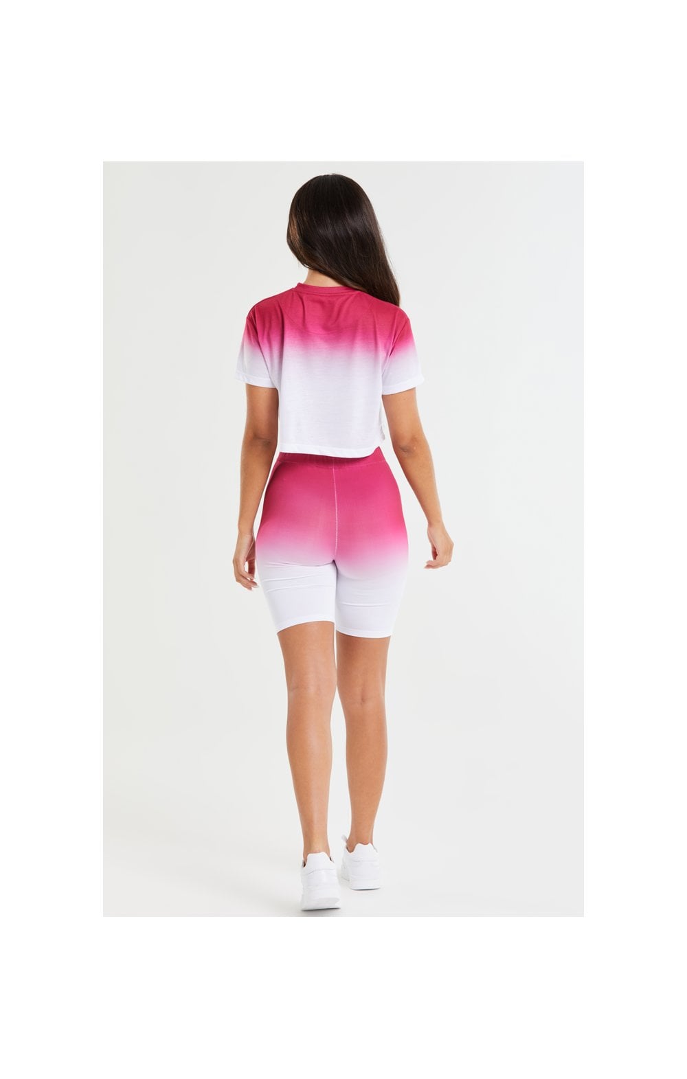 Load image into Gallery viewer, SikSilk Fade Cycle Short - Pink &amp; White (6)