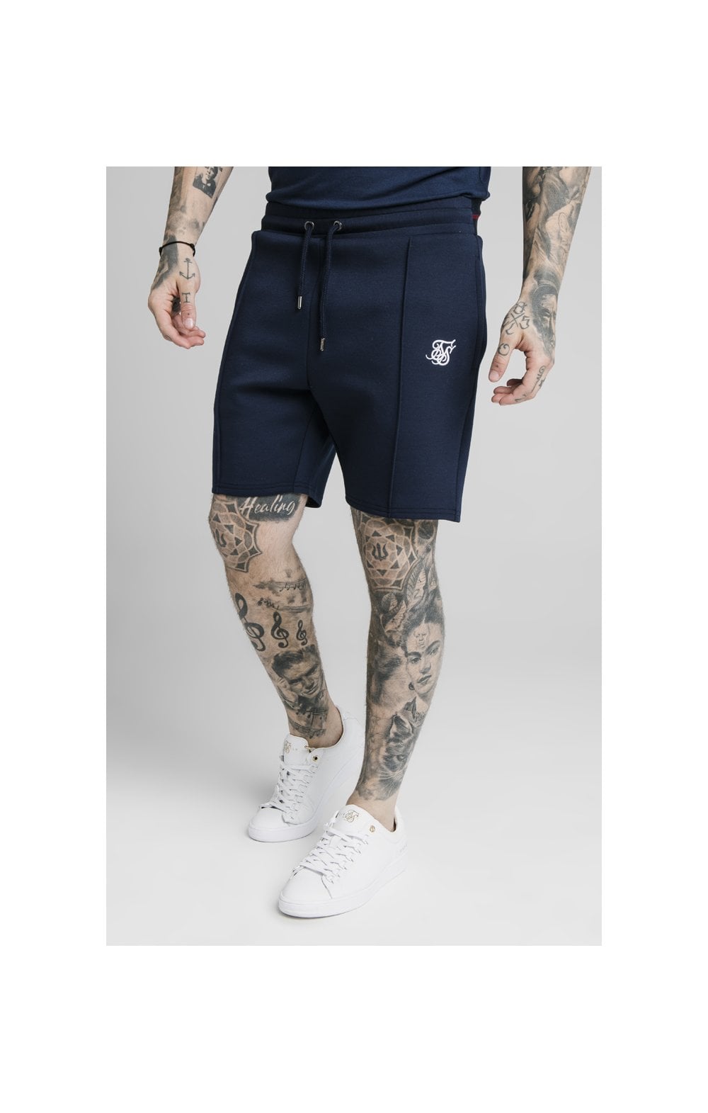 Load image into Gallery viewer, SikSilk Exposed Tape Shorts - Navy