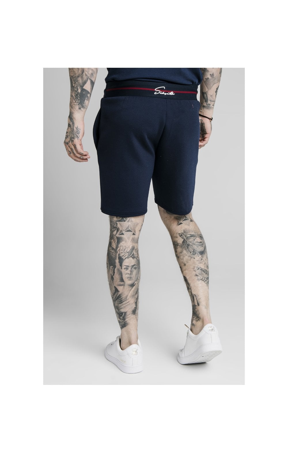 Load image into Gallery viewer, SikSilk Exposed Tape Shorts - Navy (1)