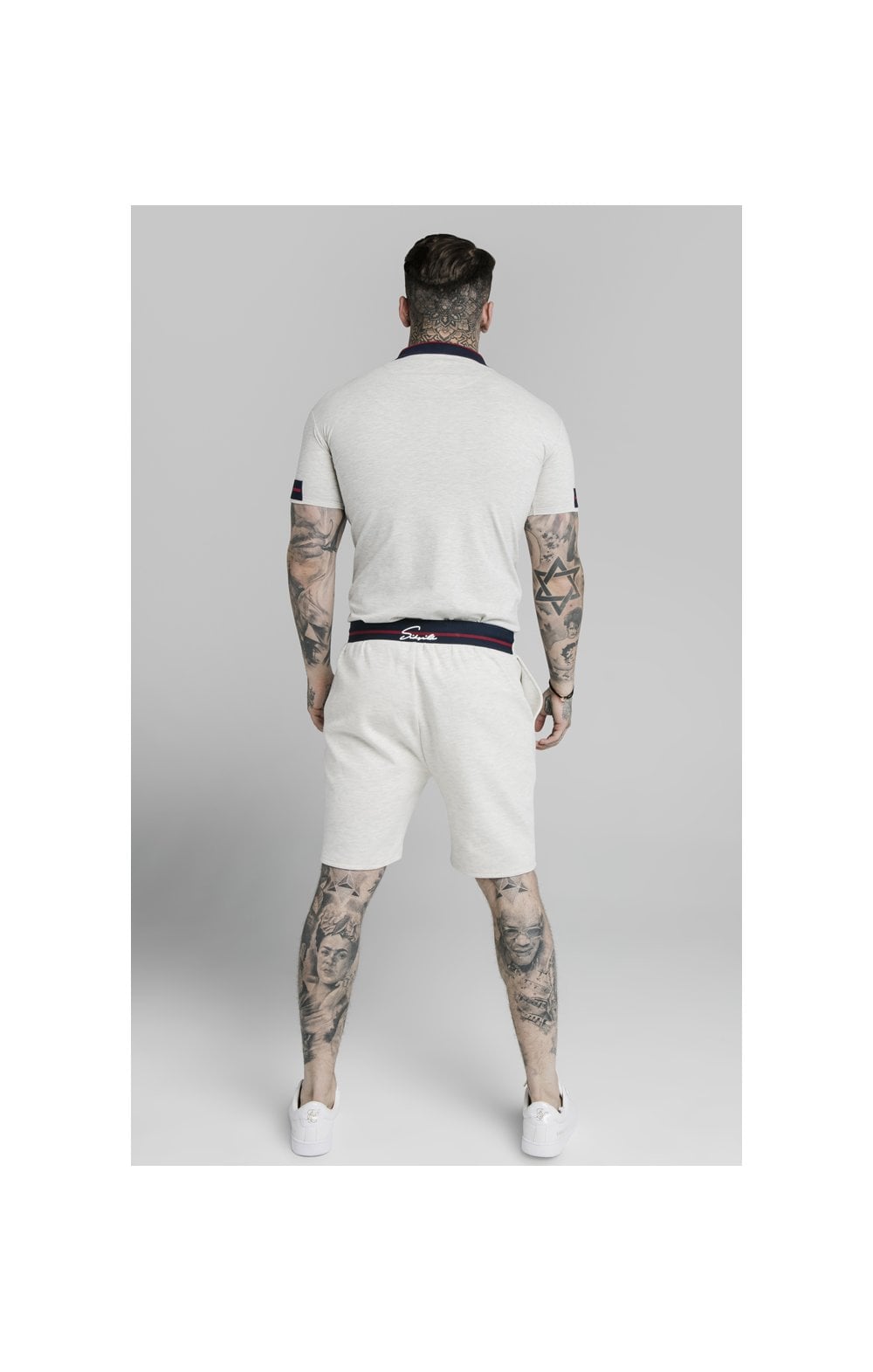 Load image into Gallery viewer, SikSilk Exposed Tape Shorts - Light Grey (6)