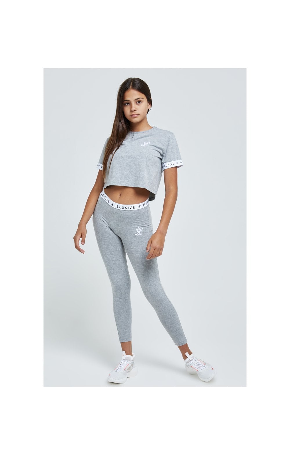 Load image into Gallery viewer, Illusive London Core Leggings - Grey Marl (5)