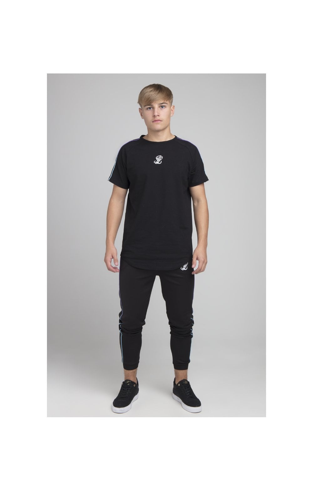 Load image into Gallery viewer, Boys Illusive Black Raglan T-Shirt (2)