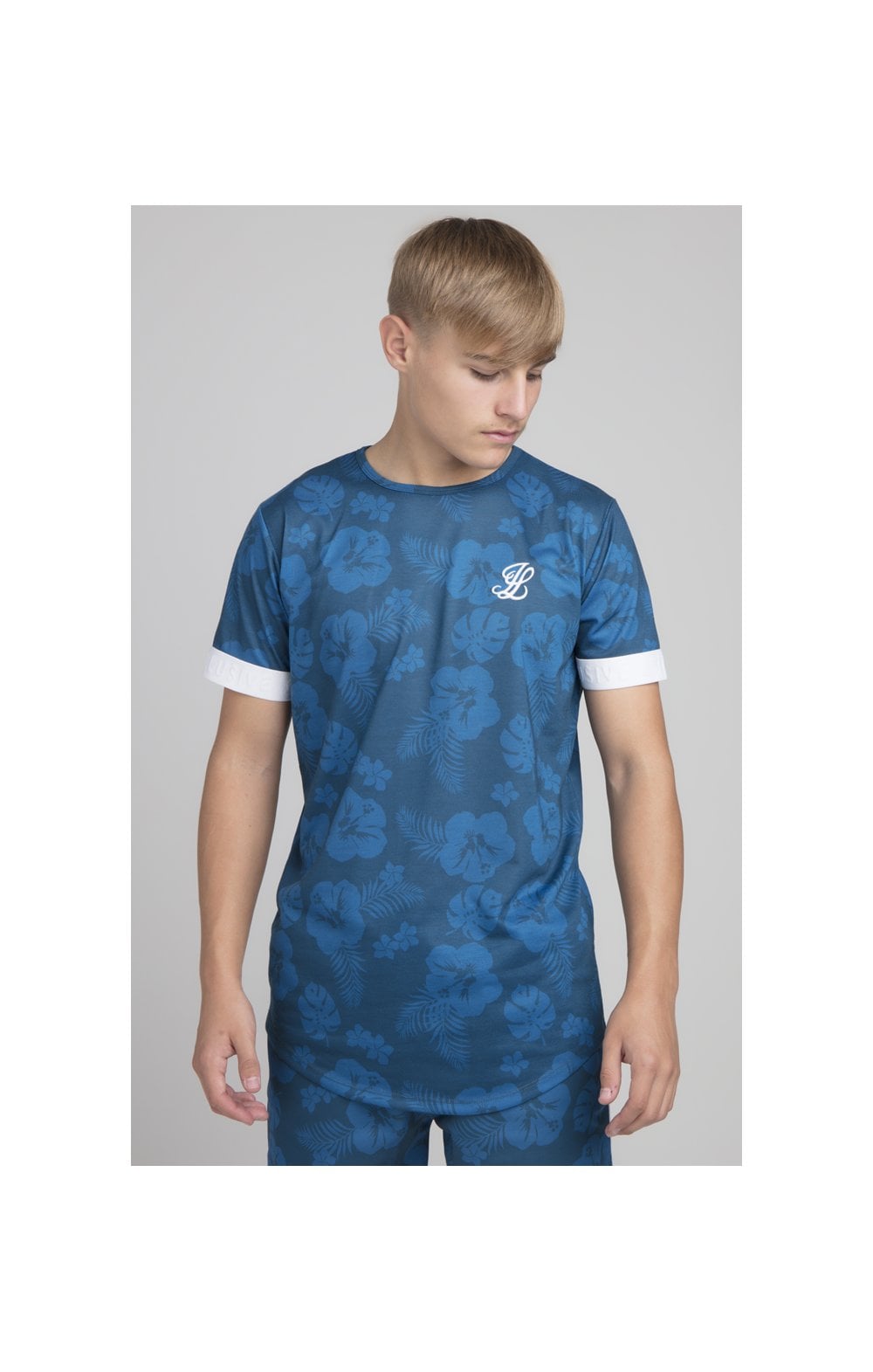 Load image into Gallery viewer, Boys Illusive Teal Floral T-Shirt