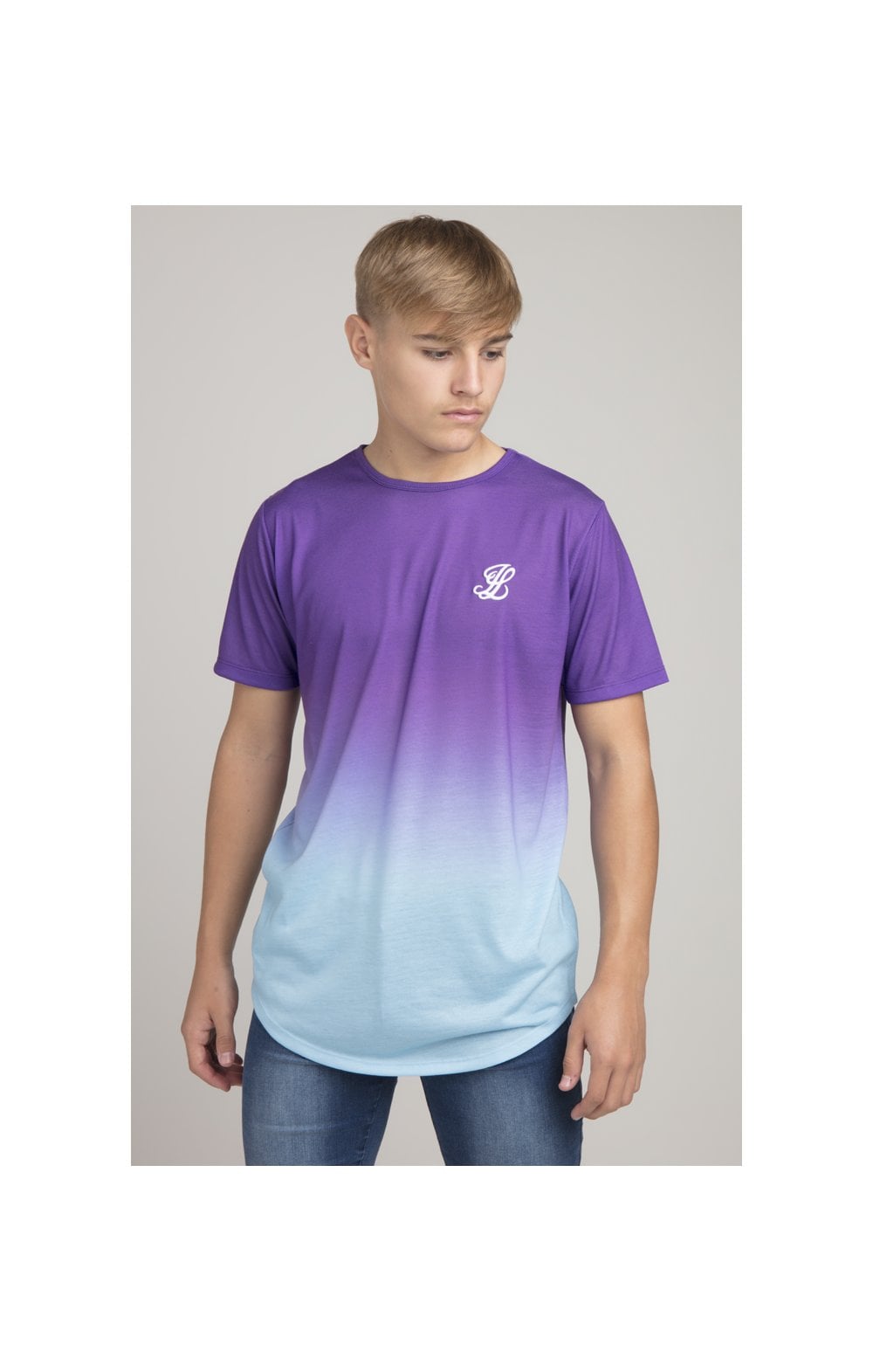 Load image into Gallery viewer, Boys Illusive Purple Fade T-Shirt (1)