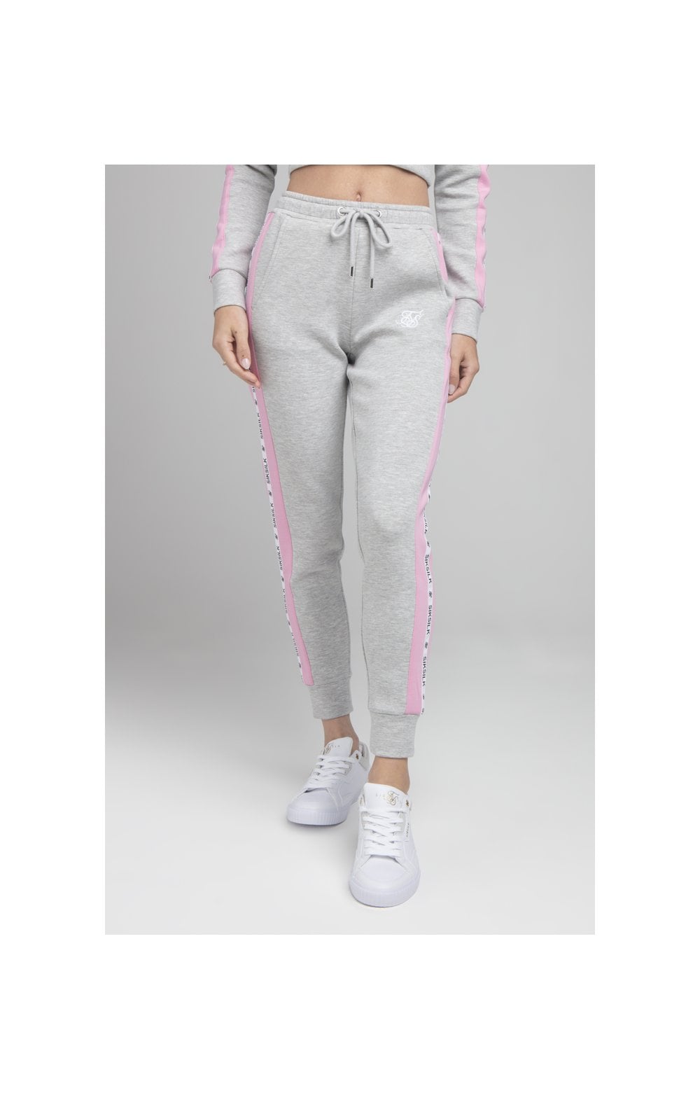 Load image into Gallery viewer, SikSilk Infinity Track Pants - Grey Marl (1)