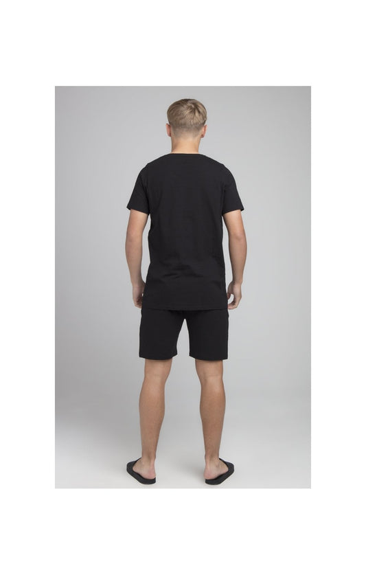Boys Illusive Black T-Shirt And Short Twin Set