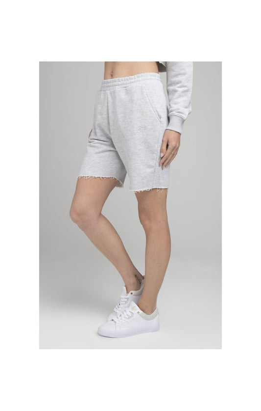 SikSilk Jogger Shorts - Grey Marl