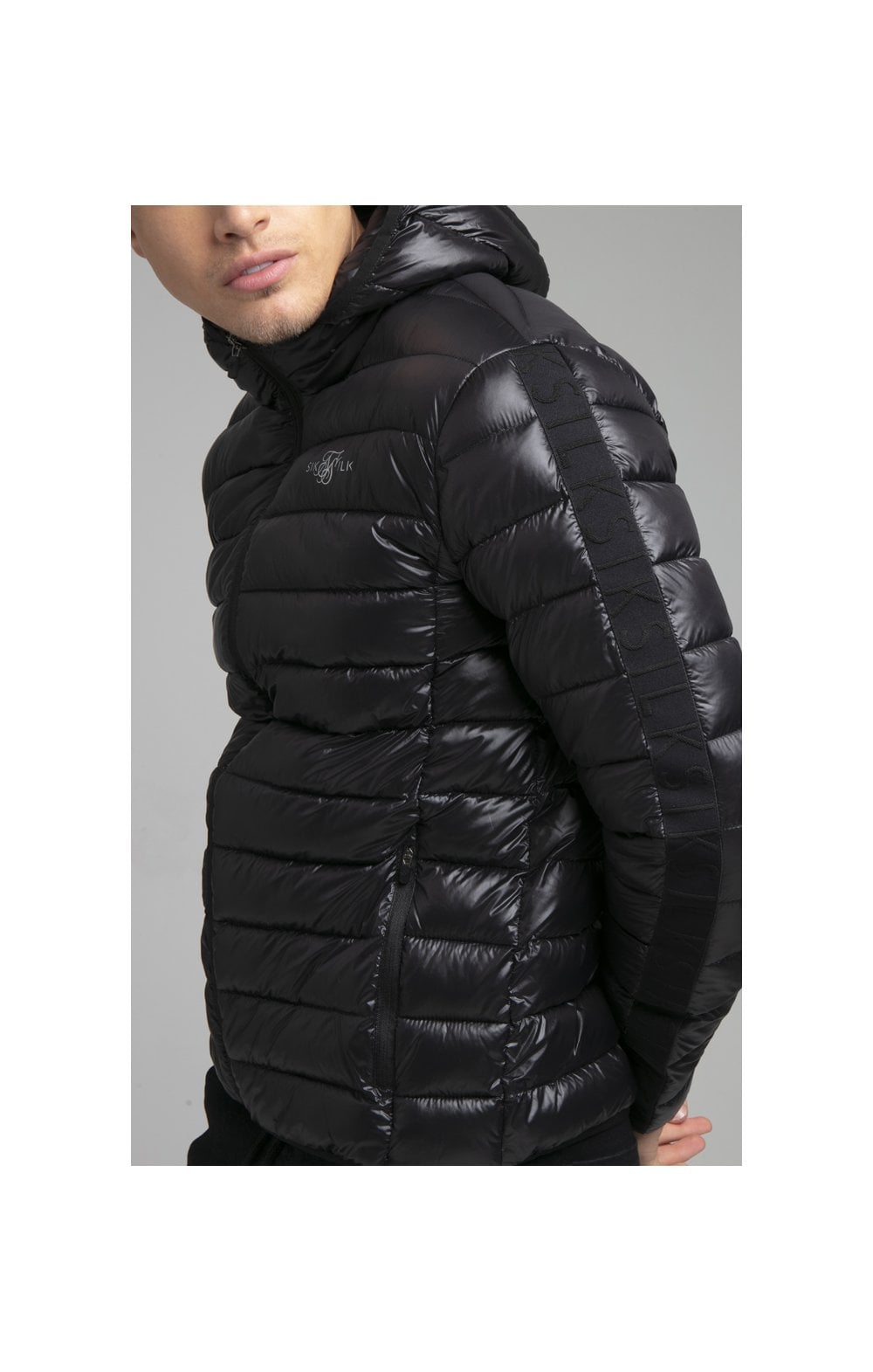 Load image into Gallery viewer, Black Lightweight Bubble Jacket (1)