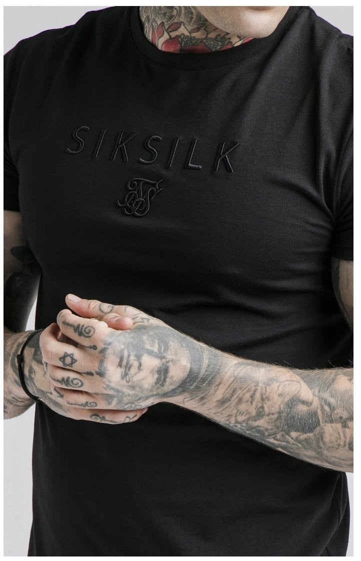 Load image into Gallery viewer, SikSilk S/S Astro Gym Tee - Black (1)