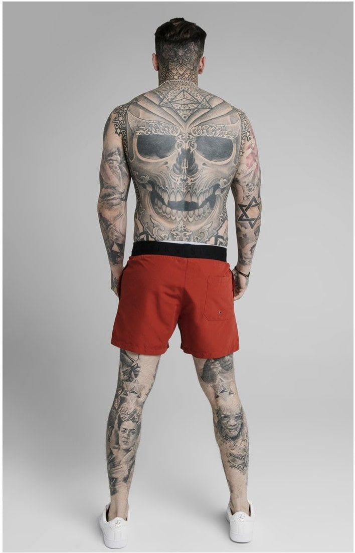 Load image into Gallery viewer, SikSilk Standard Swim Shorts - Red (4)