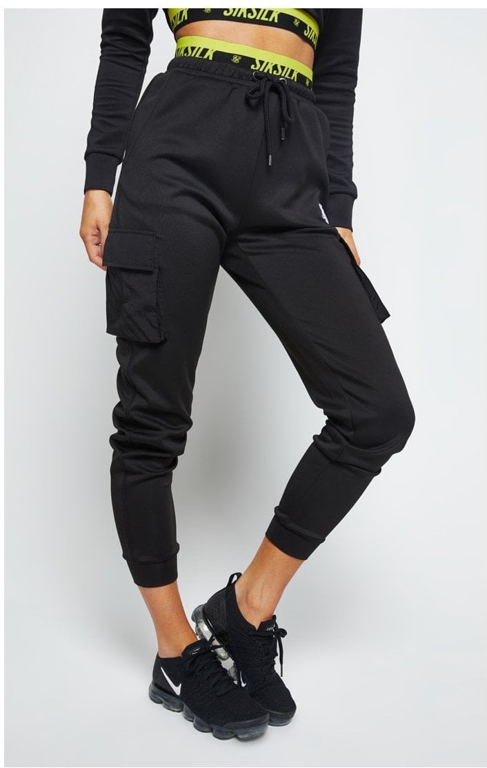 Load image into Gallery viewer, SikSilk Divergent Cargo Joggers - Black (2)