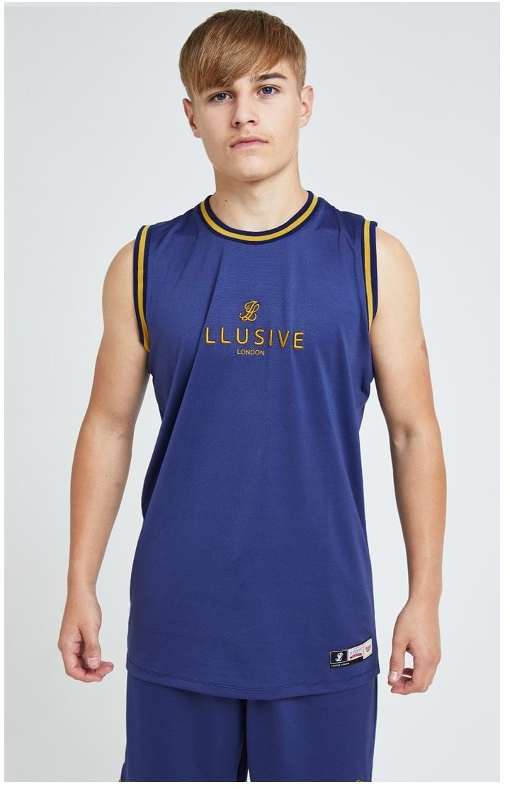 Load image into Gallery viewer, Illusive London Basketball Jersey - Navy